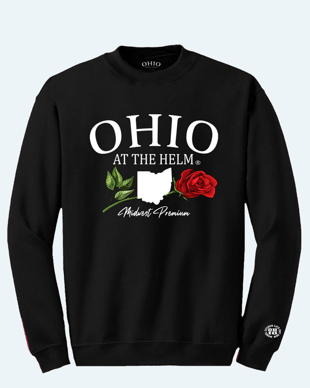 Ohio At The Helm Premium Crewneck Black - NEW!