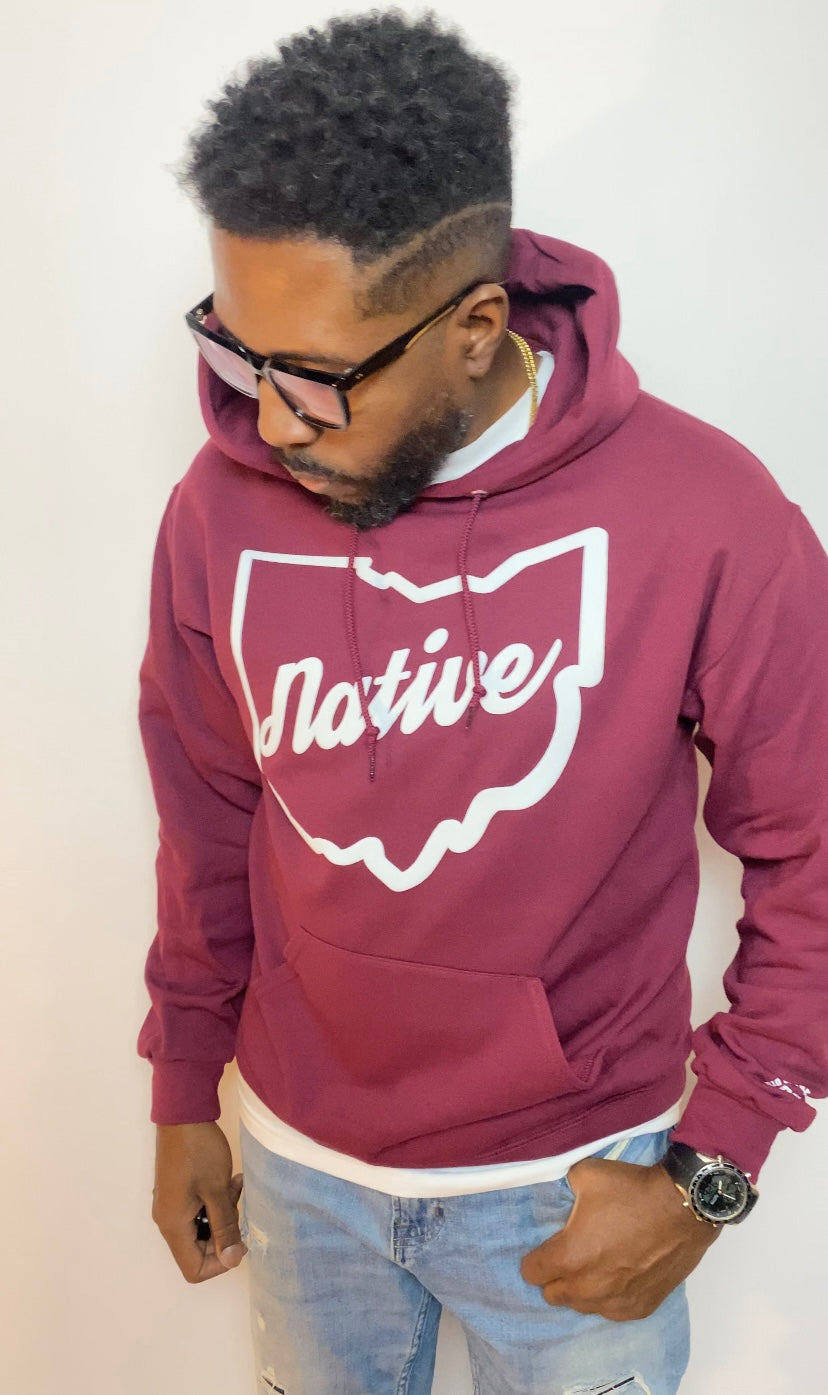 NEW! Ohio Native Burgundy Exclusive - Hoodie