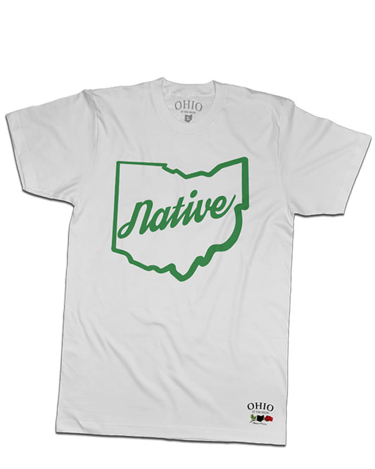 Ohio Native Tee - White/Green - Spring Edition NEW!