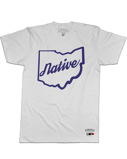 Ohio Native Tee - Spring Edition White/Purple - NEW!