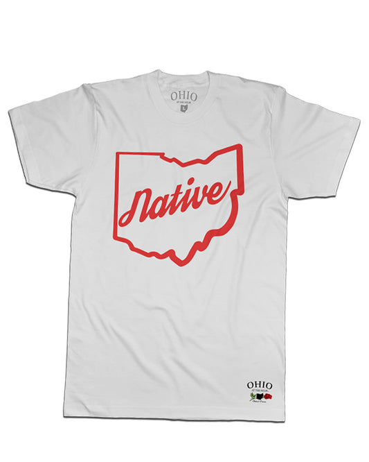 Ohio Native Tee - Spring Edition White/Red - NEW!