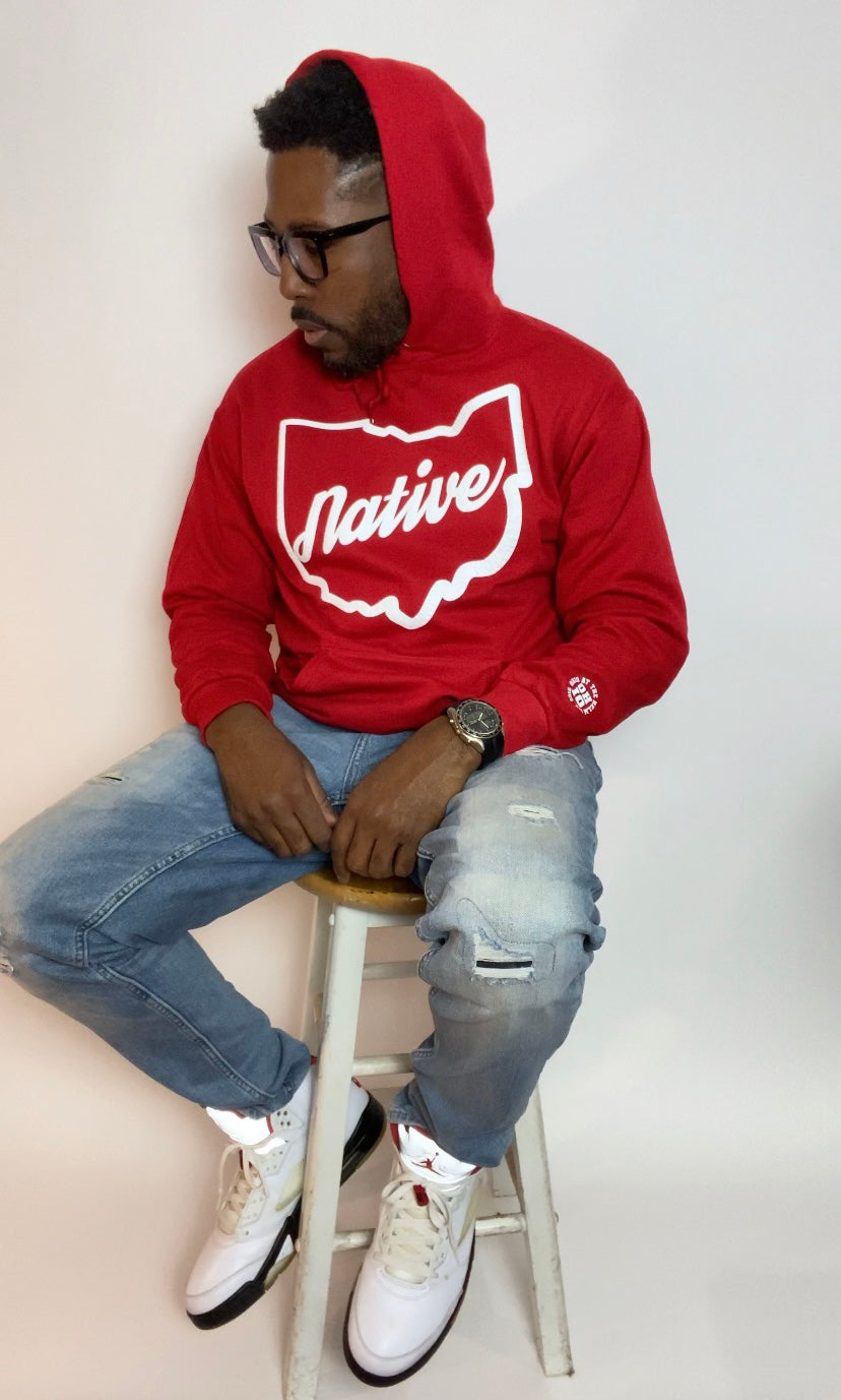 Ohio Native Hoodie (Red)