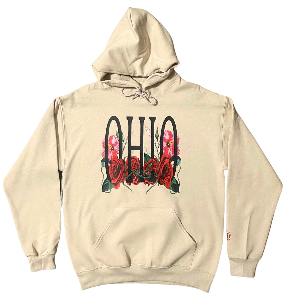 New! Ohio’s Flowers Hoodie - Tan